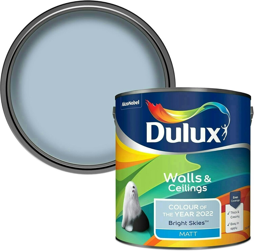 image 1 of Dulux Matt Bright Skies 2.5L