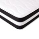 image 5 of 8 Inch Deep Black and White 3D Airflow Micro Quilted Foam Free Mattress | Black | Double