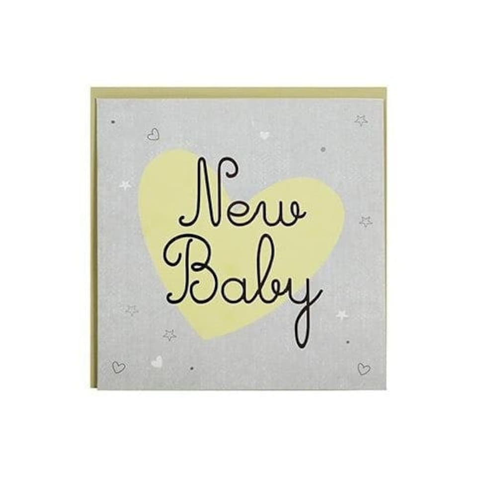 image 1 of Hello Little One Neutral Baby Large Shopper Gift Bag with Greeting Card 37cm | Multi | 1