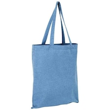 SOLS Awake Recycled Tote Bag - Heather Blue - One Size Blue