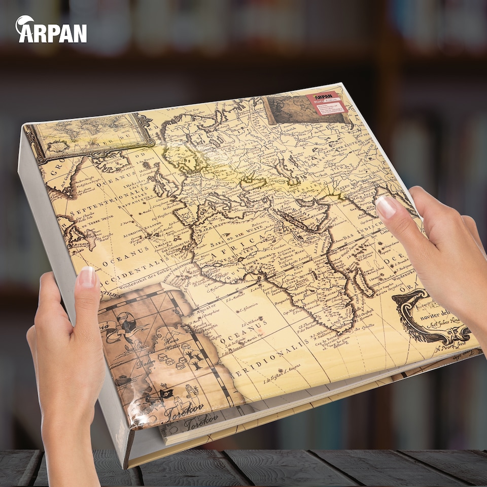image 1 of ARPAN Extra-Large 3-Ring Binder Self Adhesive Photo Album – 20 Sheets / 40 Sides – Sticky Page Scrapbook Memory Album for Photos, Keepsakes & Special Occasions