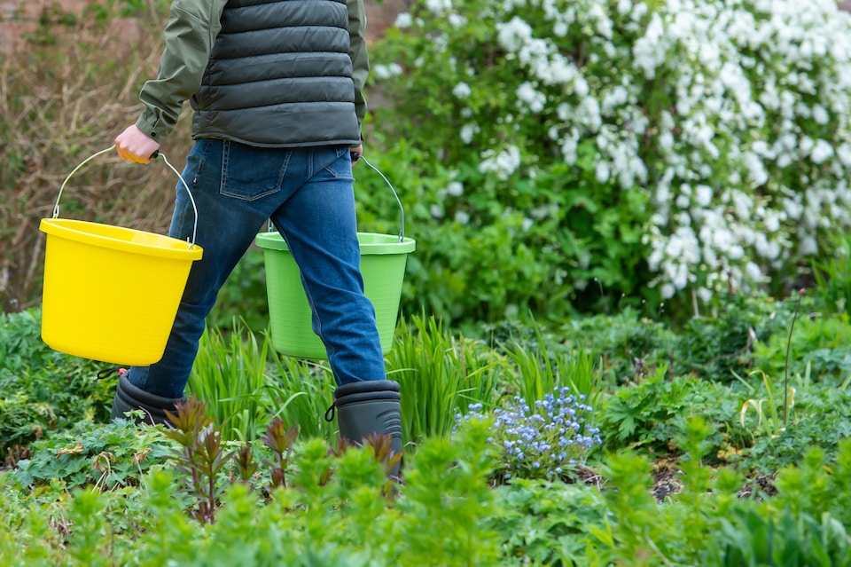 image 1 of Red Gorilla Premium Bucket - Heavy-Duty Recyclable Plastic Bucket with Metal Handle | Purple