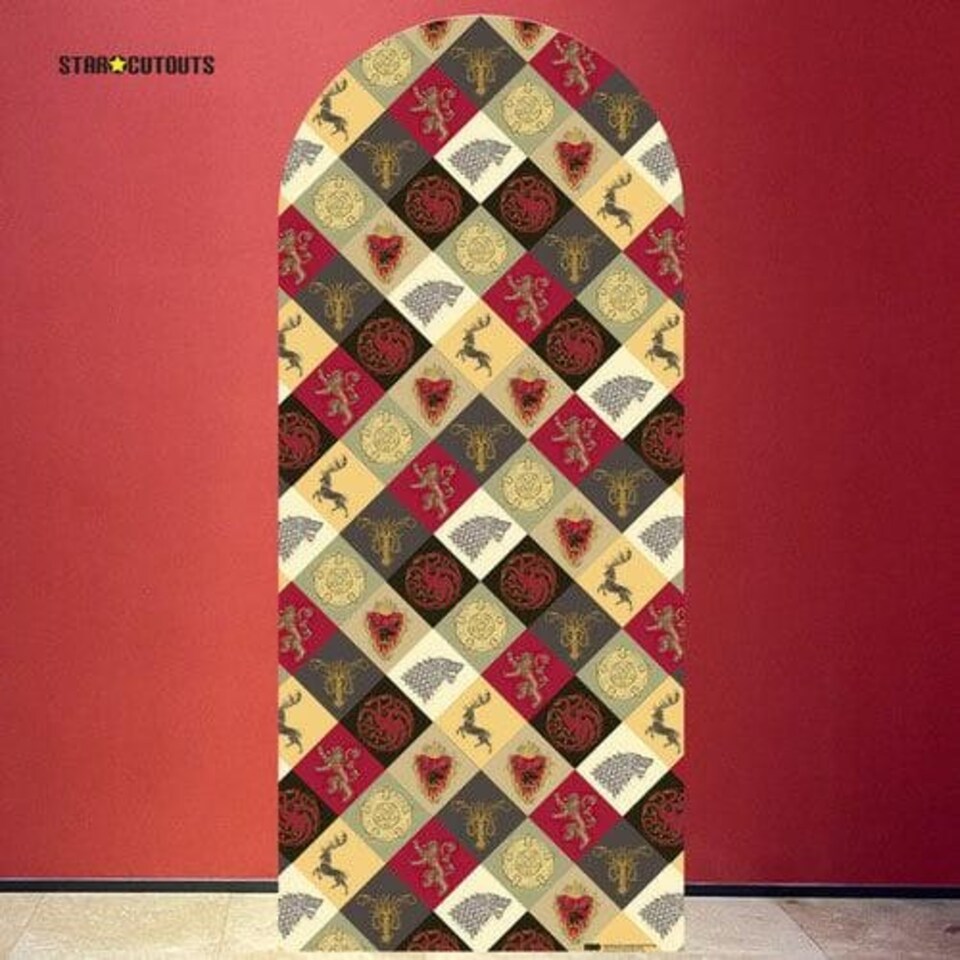 image 1 of Game of Thrones Multi Sigil Single Backdrop Cardboard Cutout 185cm