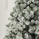 image 6 of 4ft Snowy Imperial Pine White Green Fir Artificial Christmas Tree