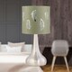 image 3 of Romana - Brushed Chrome Touch Table Lamp with Sage Green Fern Shade Silver | Green