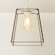 image 4 of ValueLights Susie Glass Pendant Lantern Black Lamp Shade & Bulb | Black