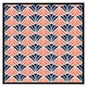 image 2 of Navy & pink geometric shells (Picture Frame) Brown | M