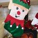 image 6 of Bulk of 36 Hanging Christmas Stockings with 3 Different Designs - Santa, Snowman & Elf