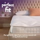 image 3 of Slumberdown Sleep Soundly Climate Control Mattress Topper, 2.5cm, Single | White | Single