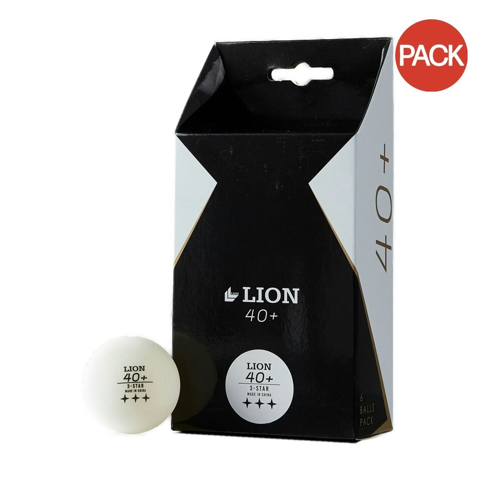 Lion Table Tennis Balls (Pack of 12) - White - One Size