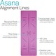 image 4 of TPE Yoga Alignment Mat (6mm Thick) - Purple
