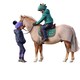 image 2 of Tikaboo Dinosaur Horse Saddlepad - Green - 14in - 14in