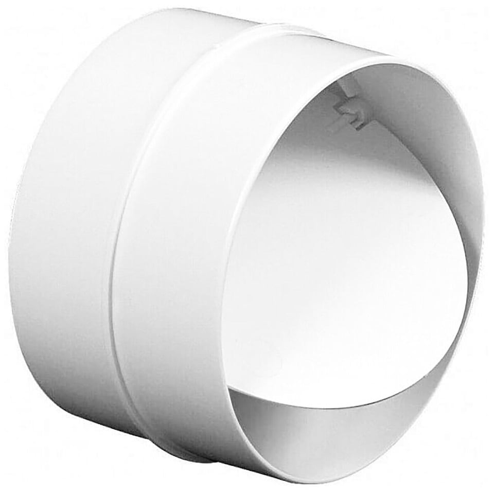 image 1 of SPARES2GO Vent Duct Valve Connector Cooker Hood / Air Conditioning Non Return Flap (6" / 150mm)