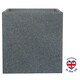 image 1 of Textured Concrete Effect Square Grey Outdoor Planter W49.5 H50.5 L49.5 cm, 123.7 ltrs Cap.