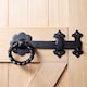 image 5 of Hammer & Tongs Rose Ring Gate Latch - W285mm - Black