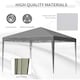 image 3 of Outsunny 3 x 3 m Garden Pop Up Gazebo Marquee Party Tent Wedding Canopy Grey