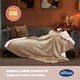 image 2 of Silentnight Snugsie Giant Blanket, Sherpa Fleece Lined, Natural, 240 x 180 cm