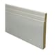 image 1 of PACK OF 10 (Total 10 Units) - 25mm x 194mm White Primed Art Deco MDF Skirting Board - 4200mm Length