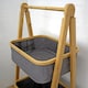 image 4 of Showerdrape Cotswold Grey 2 Tier Bathroom Storage Basket Ladder 990 x 440mm | Grey | 1