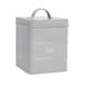 image 4 of Harbour Housewares 4 Piece Grey Vintage Metal Kitchen Canisters Set Utility Storage Utility Containers Storage Box Storage Container