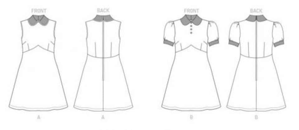image 1 of Vogue 1822 Paper Sewing Pattern – Women’s Dress, Size B5 (8–10–12–14–16), Easy