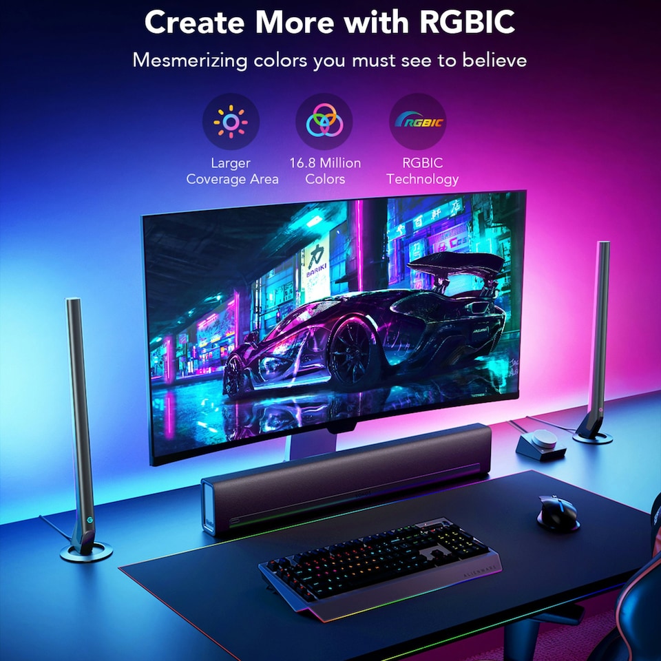 image 1 of Govee Smart Gaming Light Bars