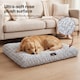 image 5 of SKYLOS Dog Bed Plush Soft Rose Velvet Non-Slip Pet Crate Keneel Mat | Grey | L | L