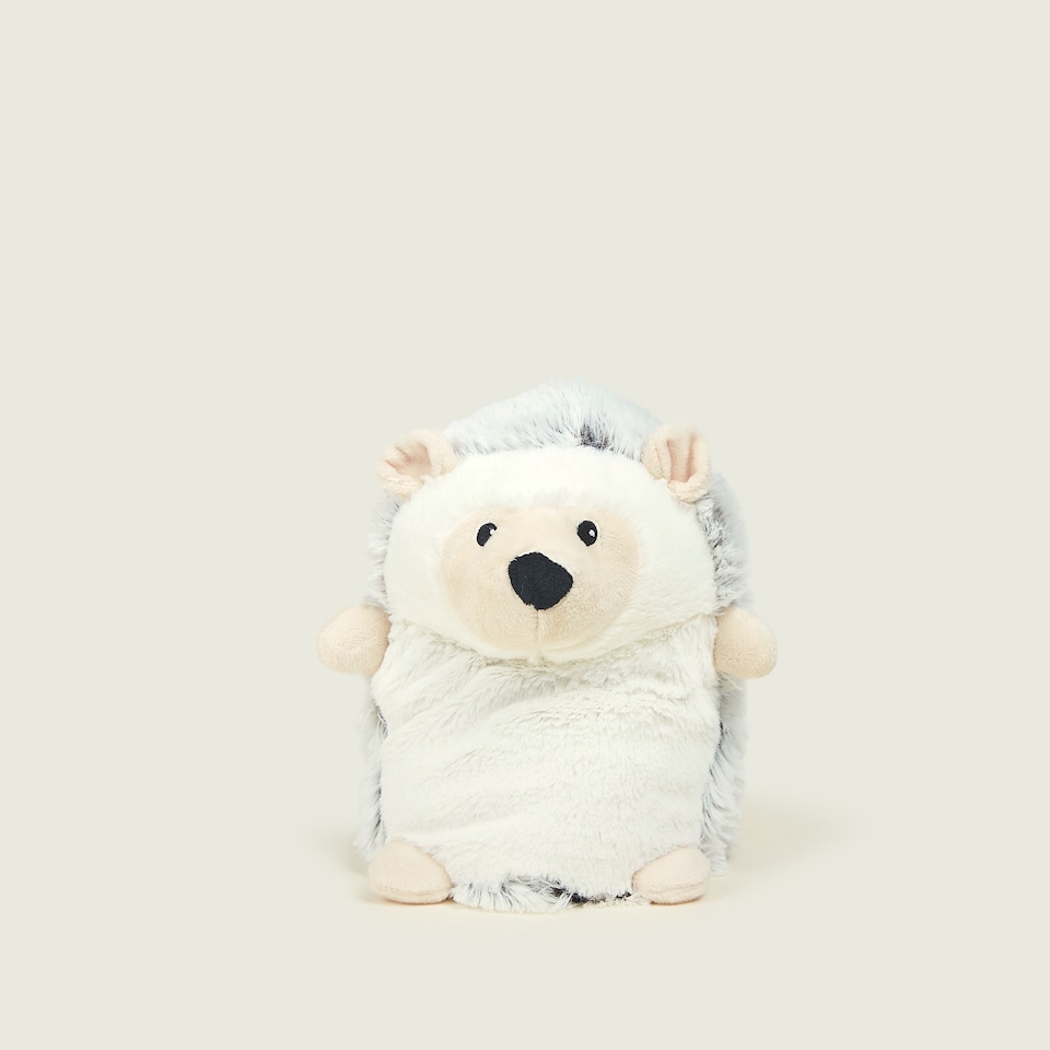 image 1 of Warmies Plush Beige Hedgehog Microwavable Weighted Teddy with French Lavender Scent, Hot or Cold for Cool Relaxation and Warm Relief