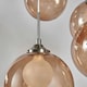 image 5 of BHS Petrice Glass Ball Ceiling Cluster Pendant, Black Nickel
