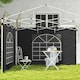 image 8 of Outsunny 3x3(m) or 3x6m Pop Up Gazebo Side Panels Replacement, 2 Pack, Black