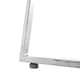 image 4 of Interiors By Premier Modern Glass Square Dining Table, Sturdy Dining Table For Entertaining Guests, Minimalist Open Base Table Silver
