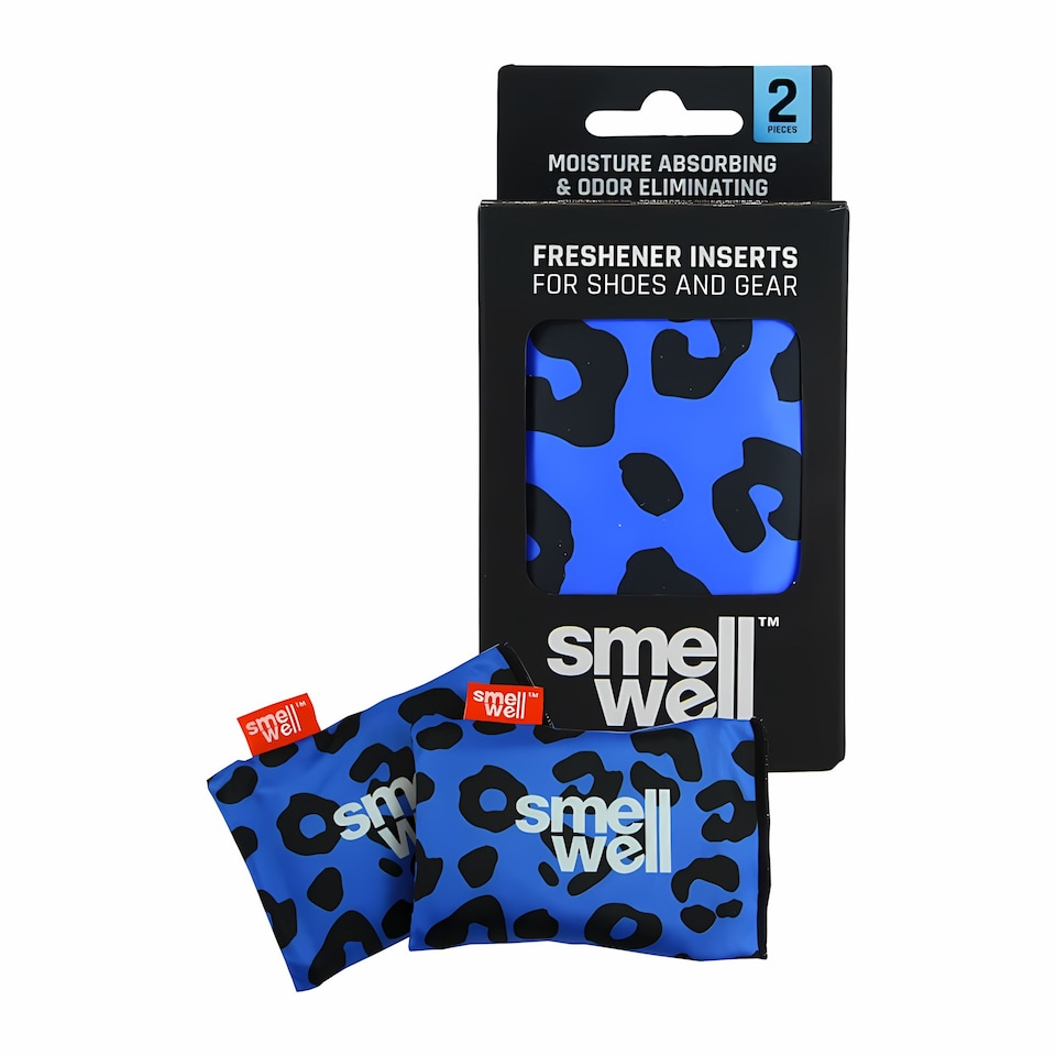 image 1 of SmellWell Freshener Shoe Inserts - Odour Elimination for Shoes and Boots | Blue | Leopard Blue
