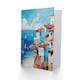 image 2 of Coastal Town Beach Sailboats Abstract Him Her Birthday Card