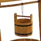 image 6 of Wooden Wishing Well Garden Planter Plant Box Flowerpot Ornament Patio Display