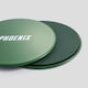 image 4 of Phoenix Fitness Dual Sided Gliding Discs Teal | Green