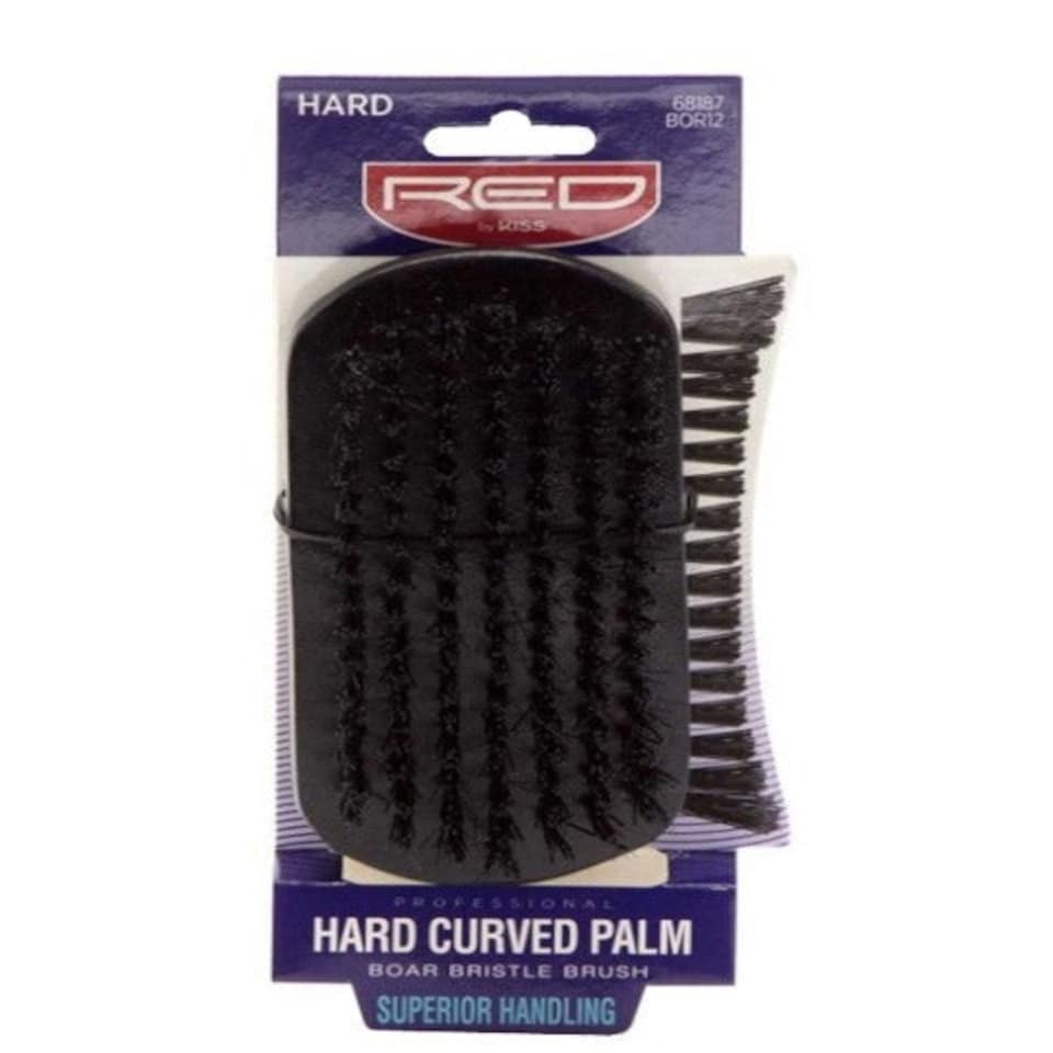 Red By Kiss Kiss Hard Curved Palm Boar Bristle Brush BOR12