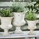 image 1 of Granada White Urn Planters White