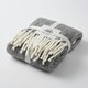 image 6 of Aisling Marl Faux Mohair Throw - Super Soft, Stylish Tasselled Blanket Purple | Thistle