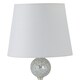 image 5 of Set of 2 Mosaic Touch Lamps with White Shades Chrome | White
