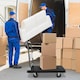 image 4 of Folding Push Cart Dolly Rolling Flatbed Luggage Cart W/ 360° Swivel Wheels 400kg