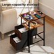 image 4 of Levede Bedside Table Cabinet Storage Nightstand Charging Station 2 Drawers
