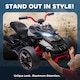 image 7 of AIYAPLAY Kids Electric Ride On Car, 12V Battery Powered Ride On ATV with MP3 Player, Horn, 2 Speeds, LED Lights, 3 Wheeler Electric Vehicle Toy Car for Boys & Girls Ages 3-8 | Black