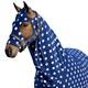 image 1 of Supreme Products Dotted Fleece Horse Hood - Noble Navy - 16.2 Hands