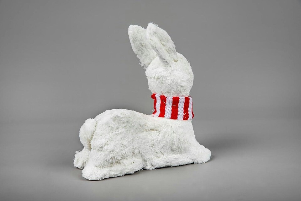 image 1 of 20cm Snow Lying Deer -Decorative Free Standing Figurine