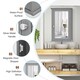 image 7 of COSTWAY Bathroom Mirror Cabinet Wall Mounted Storage Grey Grey