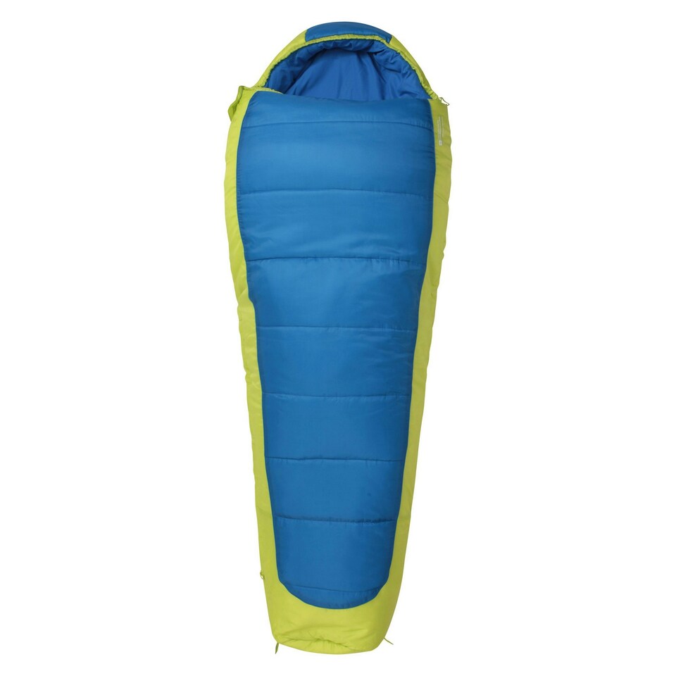 Mountain Warehouse Unisex Adult Left Zip Winter Mummy Sleeping Bag - Blue - 200cm