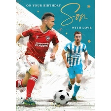 Words 'n' Wishes Son Birthday Card, Football Match