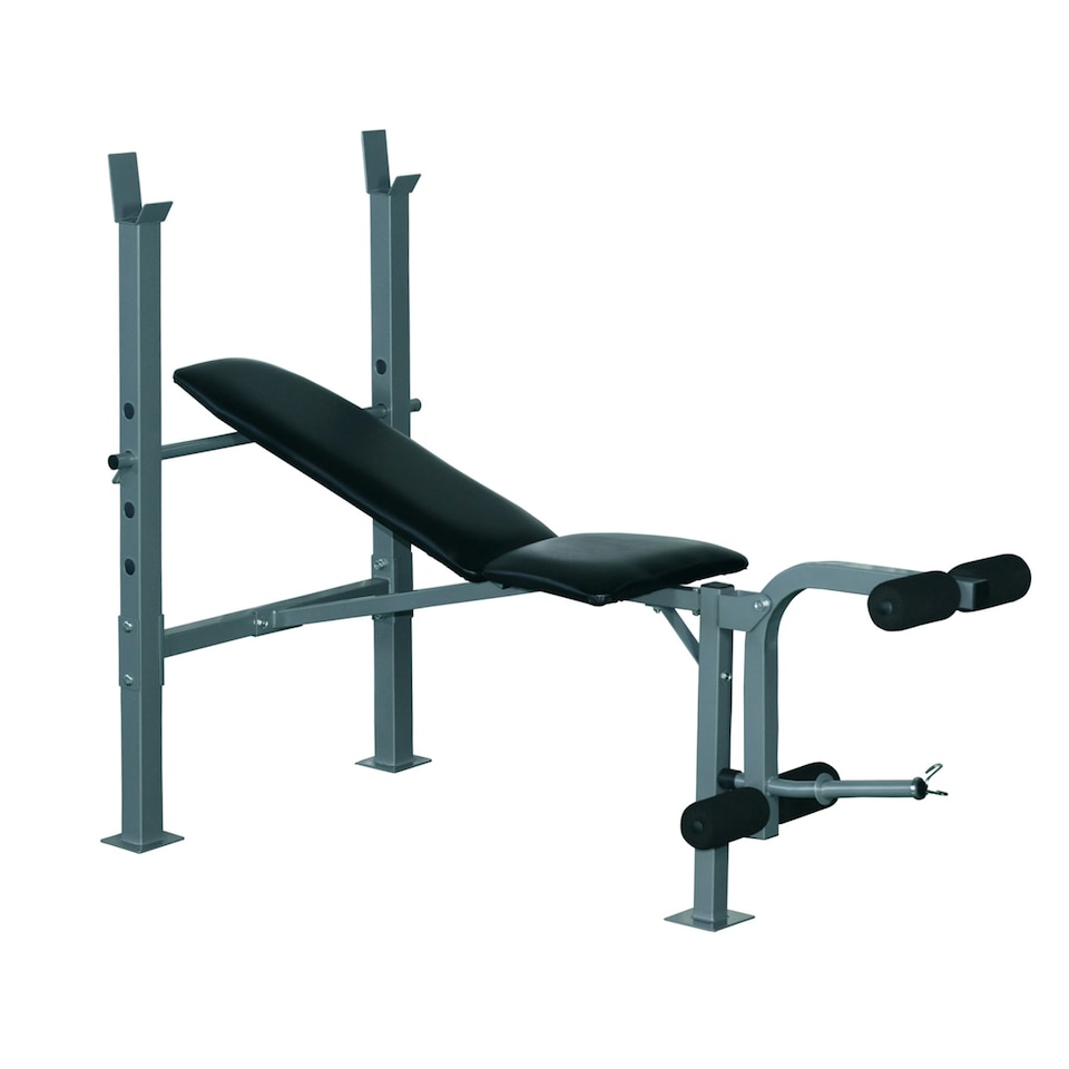 image 1 of HOMCOM Adjustable Multi Gym Weight Bench Barbell Stand Chest Leg Abs Training