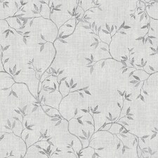 Muriva Darcy James Collection Japandi Leaf Textured Wallpaper - Grey - 10m x 0.5m Grey
