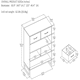 image 2 of Candon Bookcase with 4 Drawers Brown 2 Brown | Brown